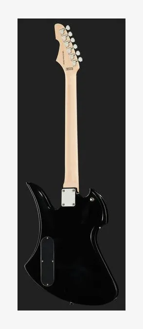 Harley Benton MB-20BK Rock Series, cejuela y primeras posiciones del diapasón