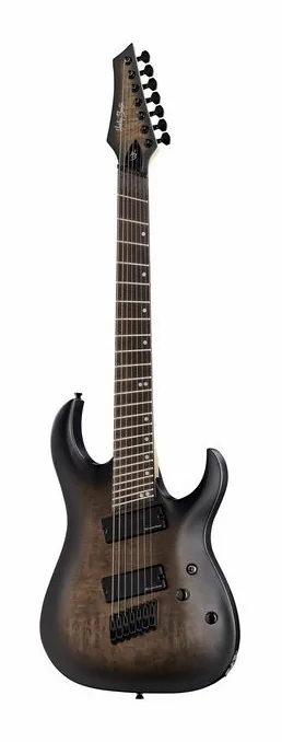 Harley Benton MultiScale-7 TPB fotografiado de frente