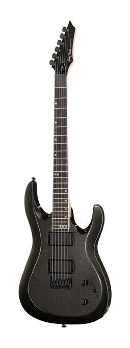 Harley Benton R-446 Blood Metallic en primer plano frontal