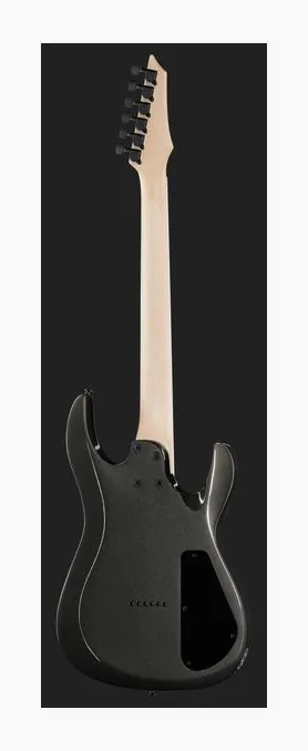 Harley Benton R-446LH Graphite Metallic, pala con clavijeros y logotipo