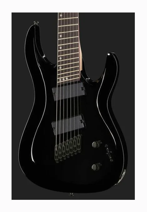 Harley Benton R-457BK MultiScale, vista trasera del cuerpo