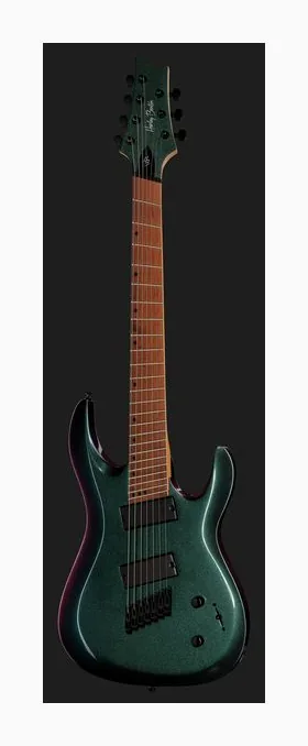 Harley Benton R-457FFB Roasted MultiScale, cuerpo y acabado en primer plano