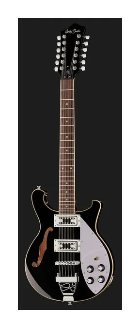 Harley Benton RB-612BK Classic Series, vista trasera del cuerpo