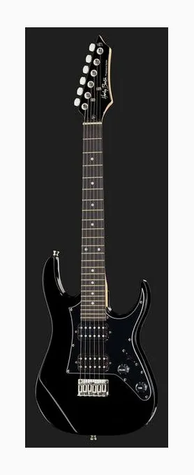 Harley Benton RG-Junior BK LH, curvas del cuerpo vistas desde arriba