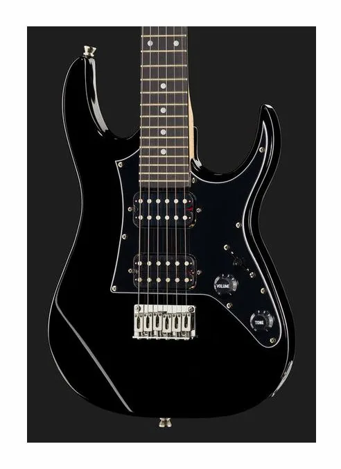 Harley Benton RG-Junior BK LH, mástil y diapasón vistos de lado