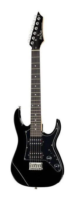 Harley Benton RG-Junior BK Rock Series en primer plano frontal