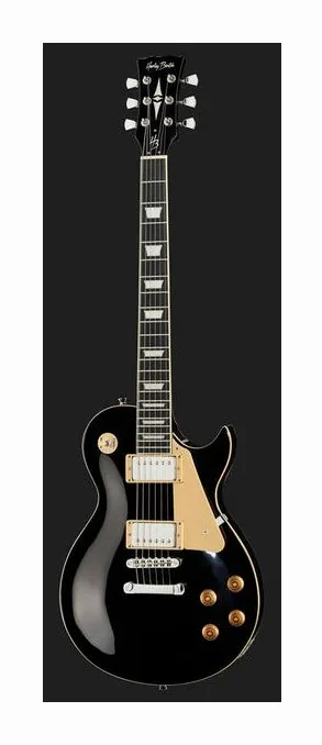 Harley Benton SC-450 BK Classic Series, pala con clavijeros y logotipo