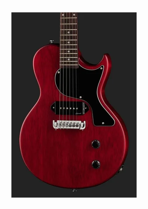 Harley Benton SC-Junior Faded Cherry, curvas del cuerpo vistas desde arriba