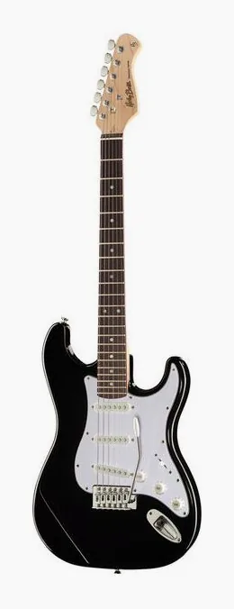 Harley Benton ST-20 BK Standard Series fotografiado de frente