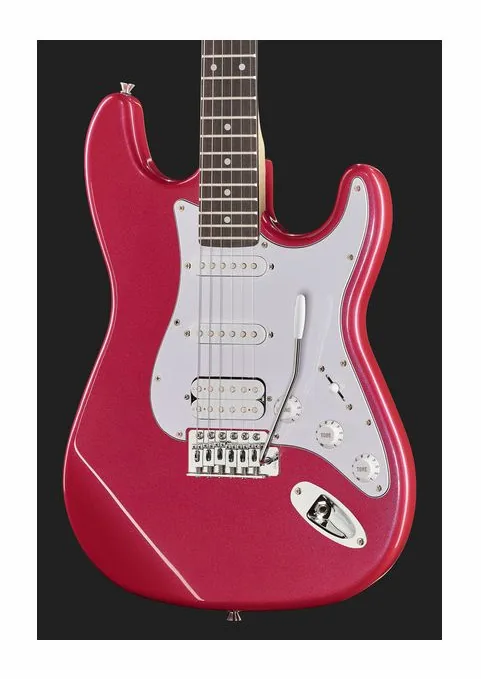 Harley Benton ST-20HSS CA Standard Series, cejuela y primeras posiciones del diapasón
