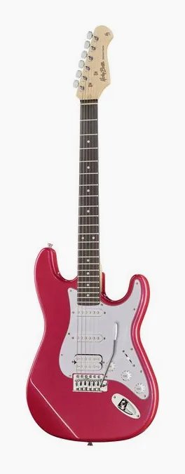 Harley Benton ST-20HSS CA Standard Series encuadrado de frente sobre fondo neutro