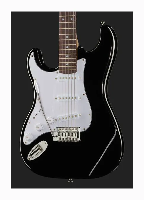Harley Benton ST-20LH BK Standard Series, perfil lateral del cuerpo