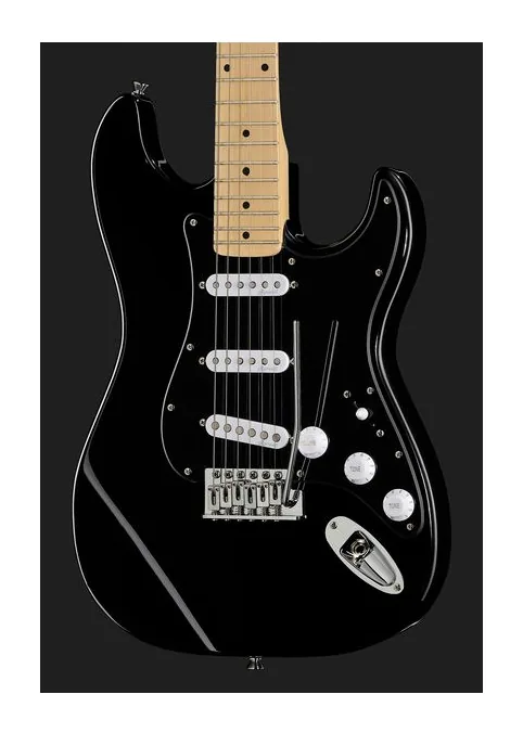 Harley Benton ST-57DG Black Tribute, puente y clavijeros de afinación