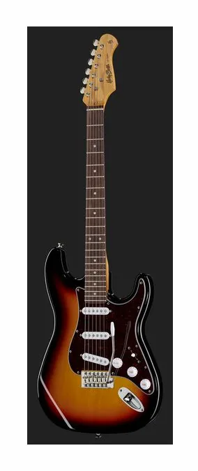 Harley Benton ST-62 SB Vintage Series, perfil lateral del cuerpo