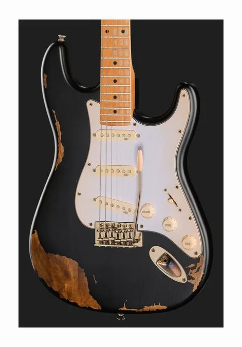 Harley Benton ST-62HA SB, pala con clavijeros y logotipo