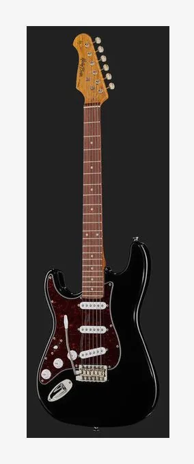 Harley Benton ST-62LH BK Vintage Series, vista trasera del cuerpo