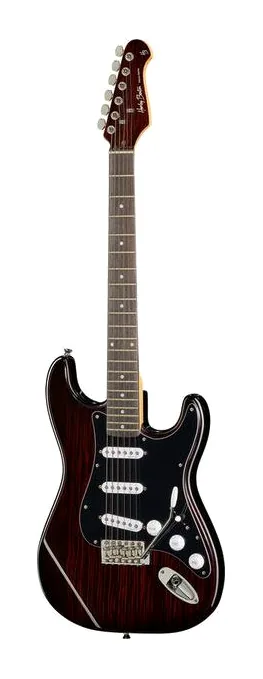 Harley Benton ST-70RW Deluxe Series en primer plano frontal