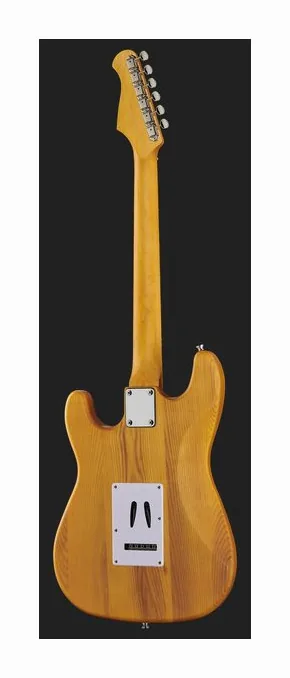 Harley Benton ST-90SA Swamp Ash DLX Series, perfil lateral del cuerpo