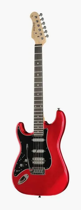 Harley Benton ST-JAMster SCA en primer plano frontal