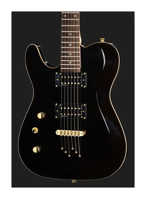 Harley Benton TE-40 LH TBK Deluxe Series, mástil y diapasón vistos de lado