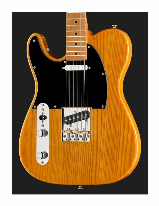 Harley Benton TE-52 NA LH Vintage Series, perfil lateral del cuerpo