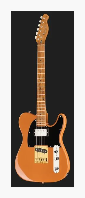 Harley Benton TE-53KR BL Tribute Series, cuerpo y acabado en primer plano