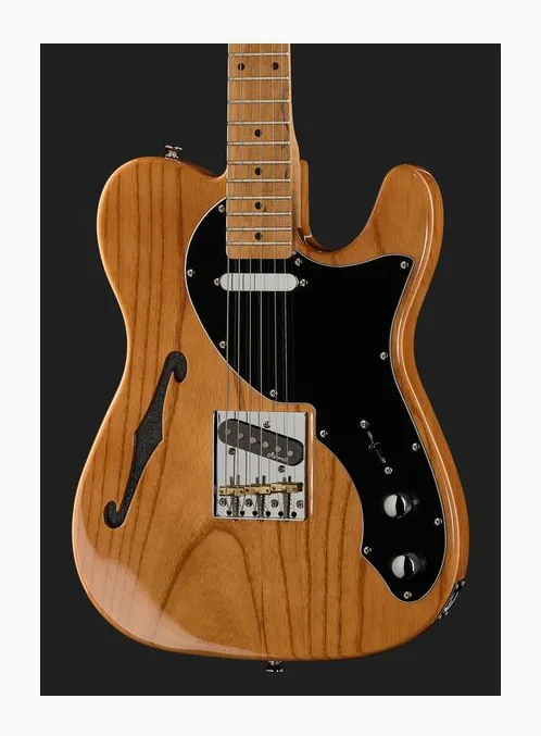 Harley Benton TE-69TL Hot Rod NT Roasted, puente y clavijeros de afinación