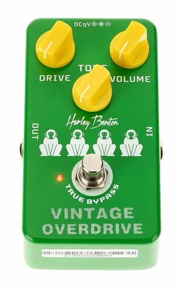 Harley Benton Vintage Overdrive, entradas y salidas laterales