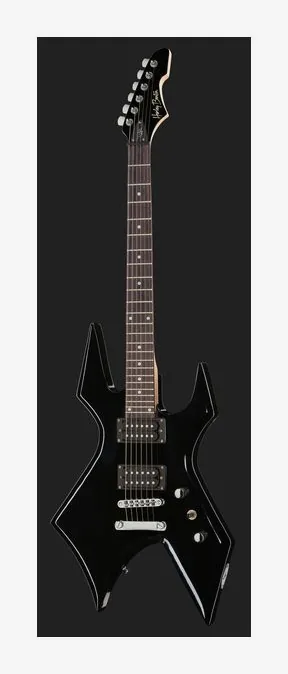 Harley Benton WL-20BK Rock Series, cejuela y primeras posiciones del diapasón