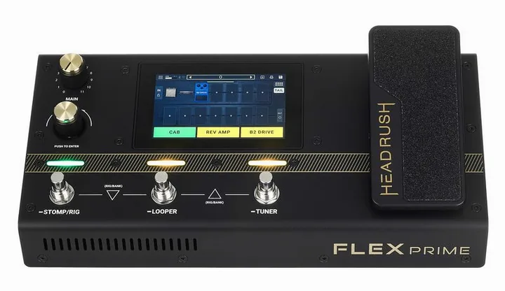Headrush Flex Prime, gráfica de la carcasa superior