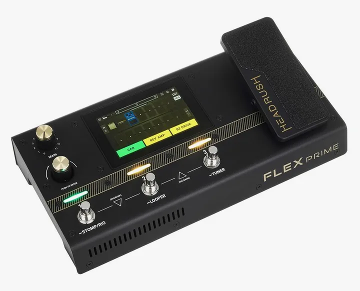 Headrush Flex Prime, entradas y salidas laterales