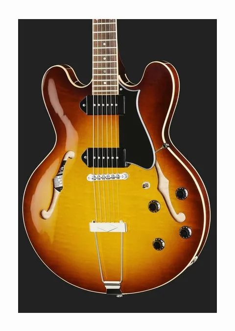 Heritage Guitar H-530 OSB, curvas del cuerpo vistas desde arriba