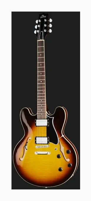 Heritage Guitar H-535 OSB, mástil y diapasón vistos de lado