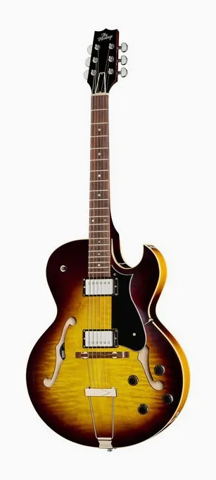 Heritage Guitar H-575 OSB en primer plano frontal
