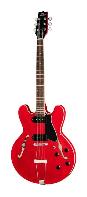 Heritage Guitar Standard H-530 TRC encuadrado de frente sobre fondo neutro