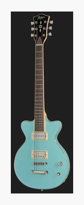 Höfner H4800-PR-G Leader Light Green, vista trasera del cuerpo
