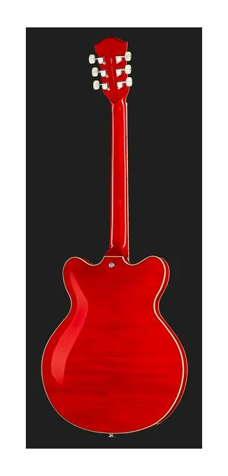 Höfner HCT-VTH-R Verythin Contem., curvas del cuerpo vistas desde arriba