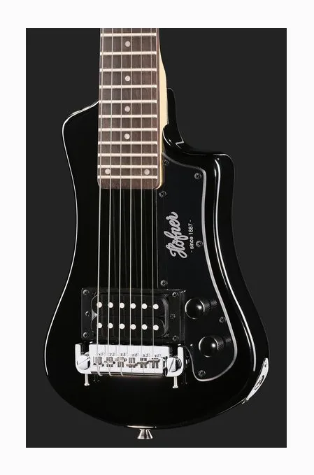Höfner Shorty BK, selector de pastillas y jack de salida