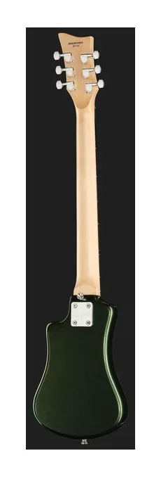 Höfner Shorty Cadillac Green, mástil y diapasón vistos de lado
