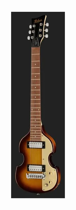Höfner Shorty Violin Guitar SB/Per, cuerpo y acabado en primer plano