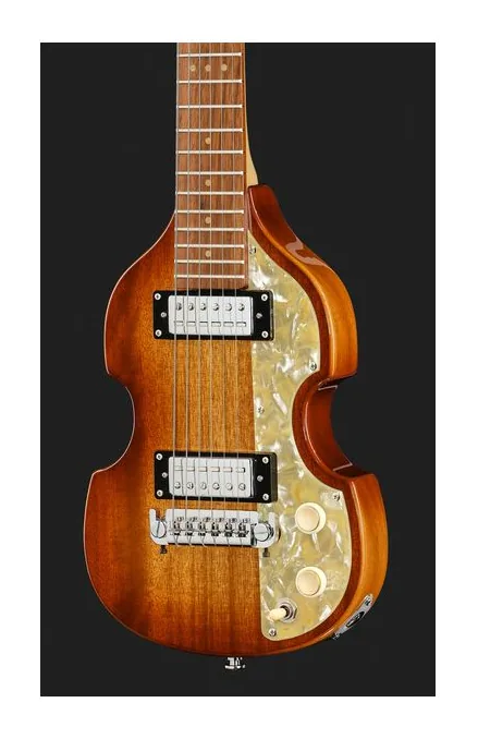 Höfner Shorty Violin Guitar SB/Per, mástil y diapasón vistos de lado