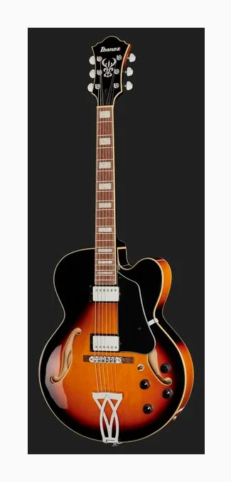 Ibanez AF75-BS, pastillas y mandos de control