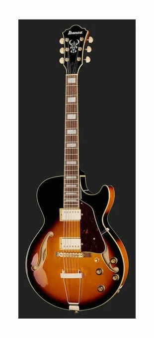 Ibanez AG75G-BS, mástil y diapasón vistos de lado