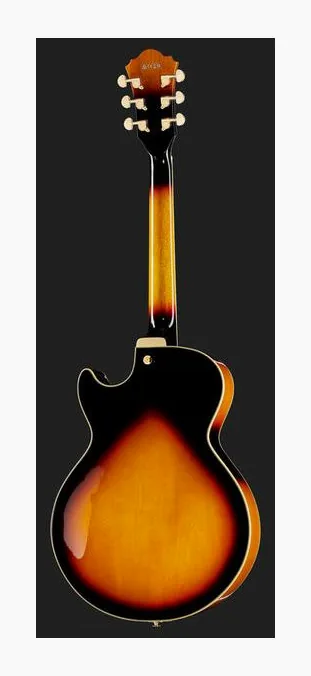 Ibanez AG75G-BS, mástil y diapasón vistos de lado