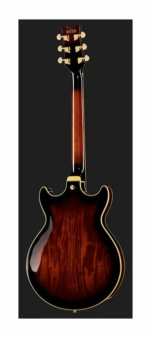 Ibanez AM153QA-DBS, cuerpo y acabado en primer plano