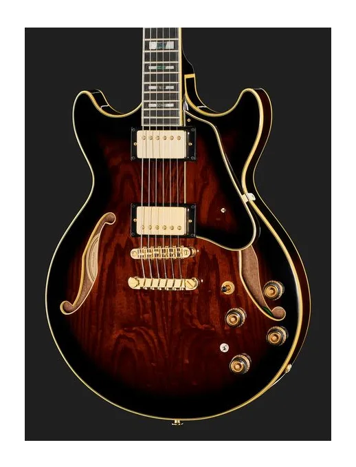 Ibanez AM153QA-DBS, vista trasera del cuerpo