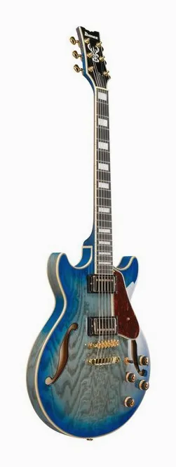 Ibanez AM93QA-JBB, mástil y diapasón vistos de lado