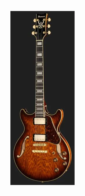 Ibanez AM93QA-VVH, cejuela y primeras posiciones del diapasón