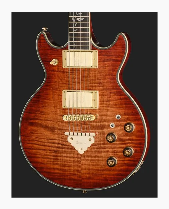 Ibanez AR625FMSP-CML, curvas del cuerpo vistas desde arriba