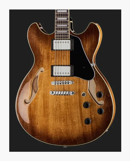 Ibanez AS73-TBC, cuerpo y acabado en primer plano